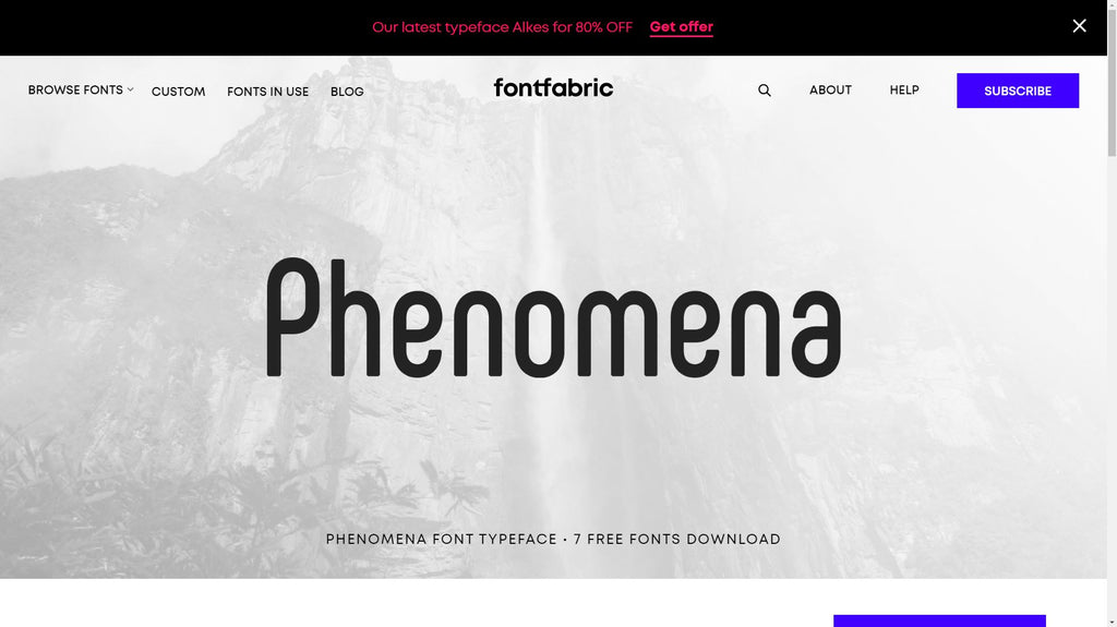 phenomena free font