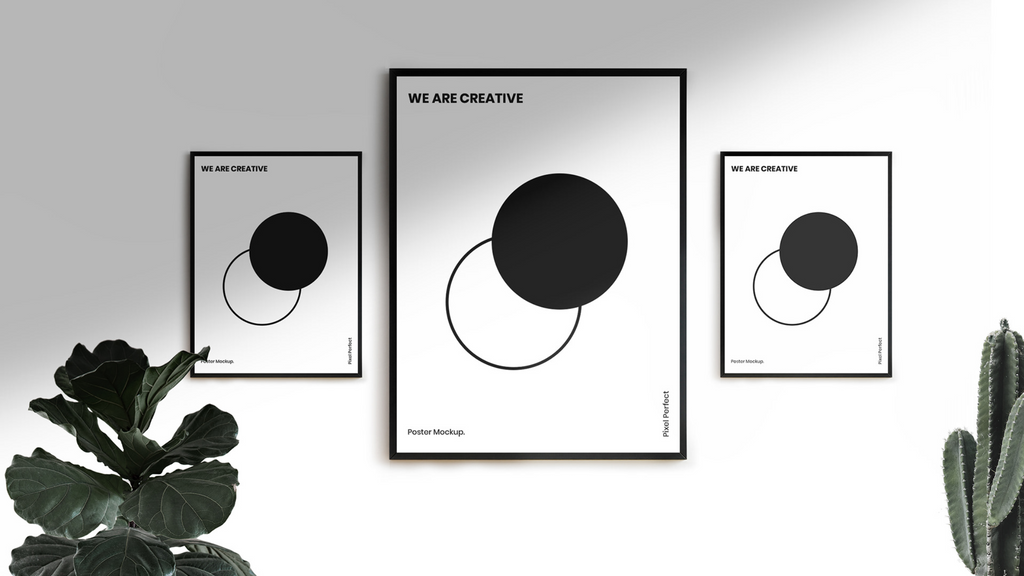 free minimal poster mockup