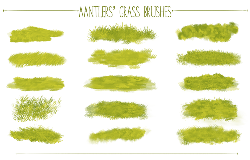 grass photoshop brushes