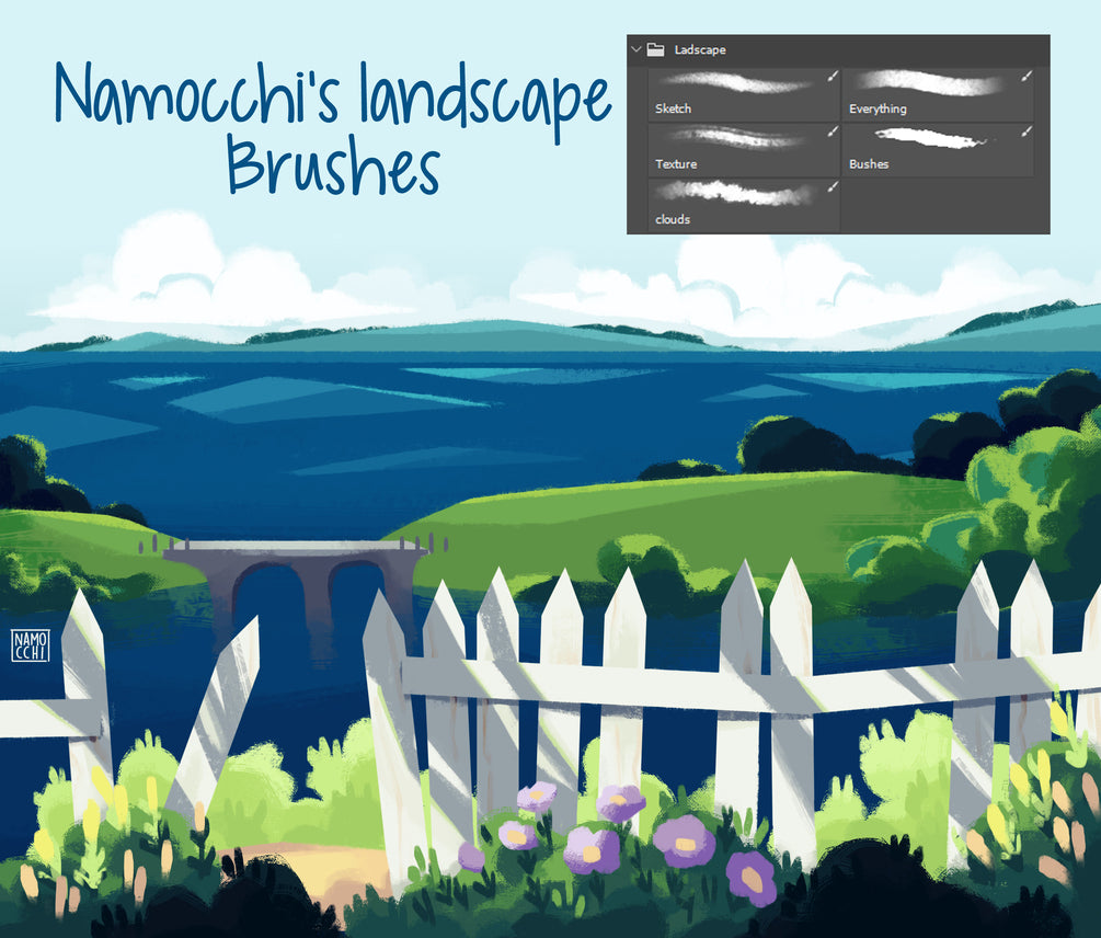 landscape brushes 