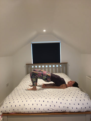 Bridget Yoga Pose | Ellie Murray Yoga | Cornish Bed Company 