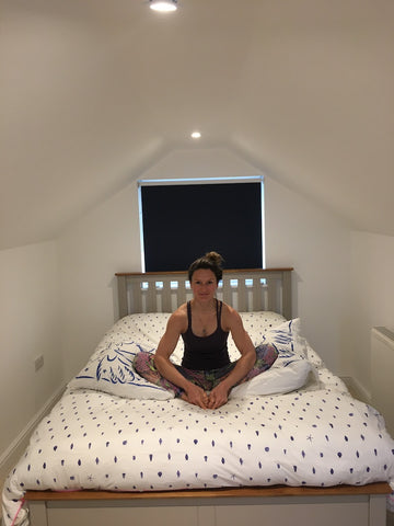 Butterfly Yoga Pose | Ellie Murray Yoga | Cornish Bed Company 