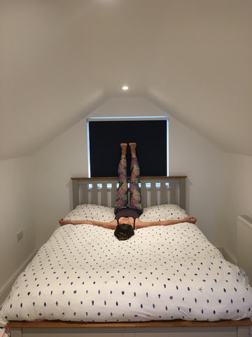 Waterfall Yoga Pose | Ellie Murray Yoga | Cornish Bed Company
