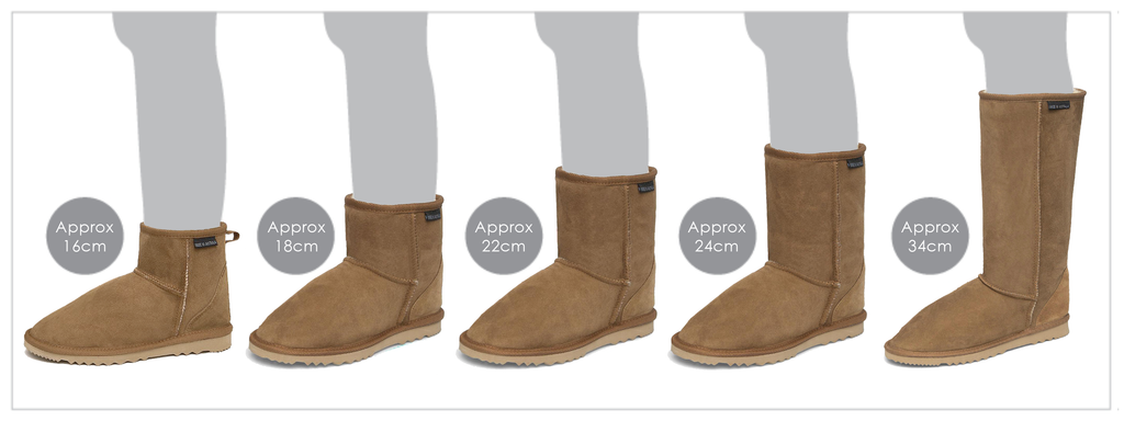 Ugg Boot Height Guide Diagram