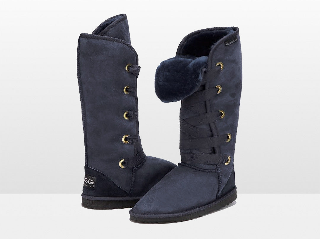 navy bailey button uggs