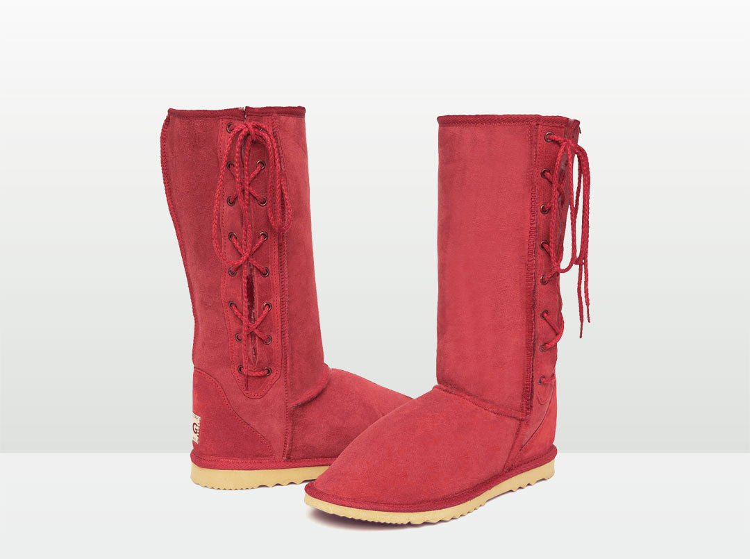 tall women's lace up ugg boots