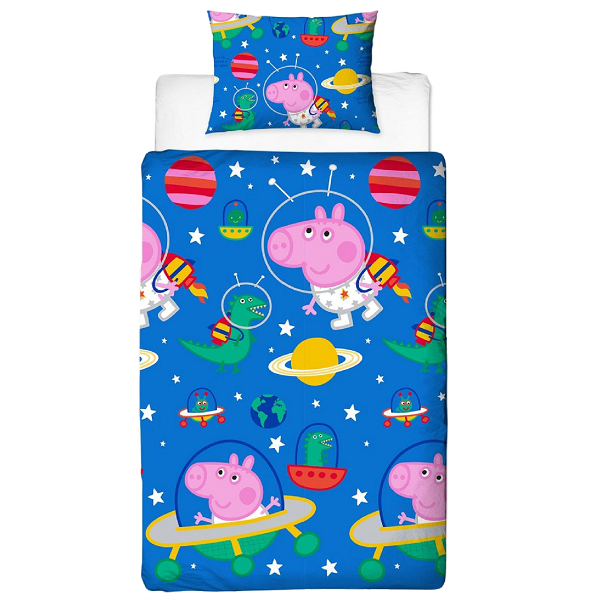 Peppa Pig George Duvet Set Planets Blusii