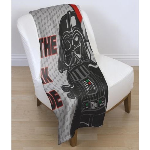 Star Wars Lego Darth Vader Fleece Snuggle Throw Blanket Blusii