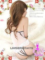 Attractive Chiffon Corset | Lingeriecats