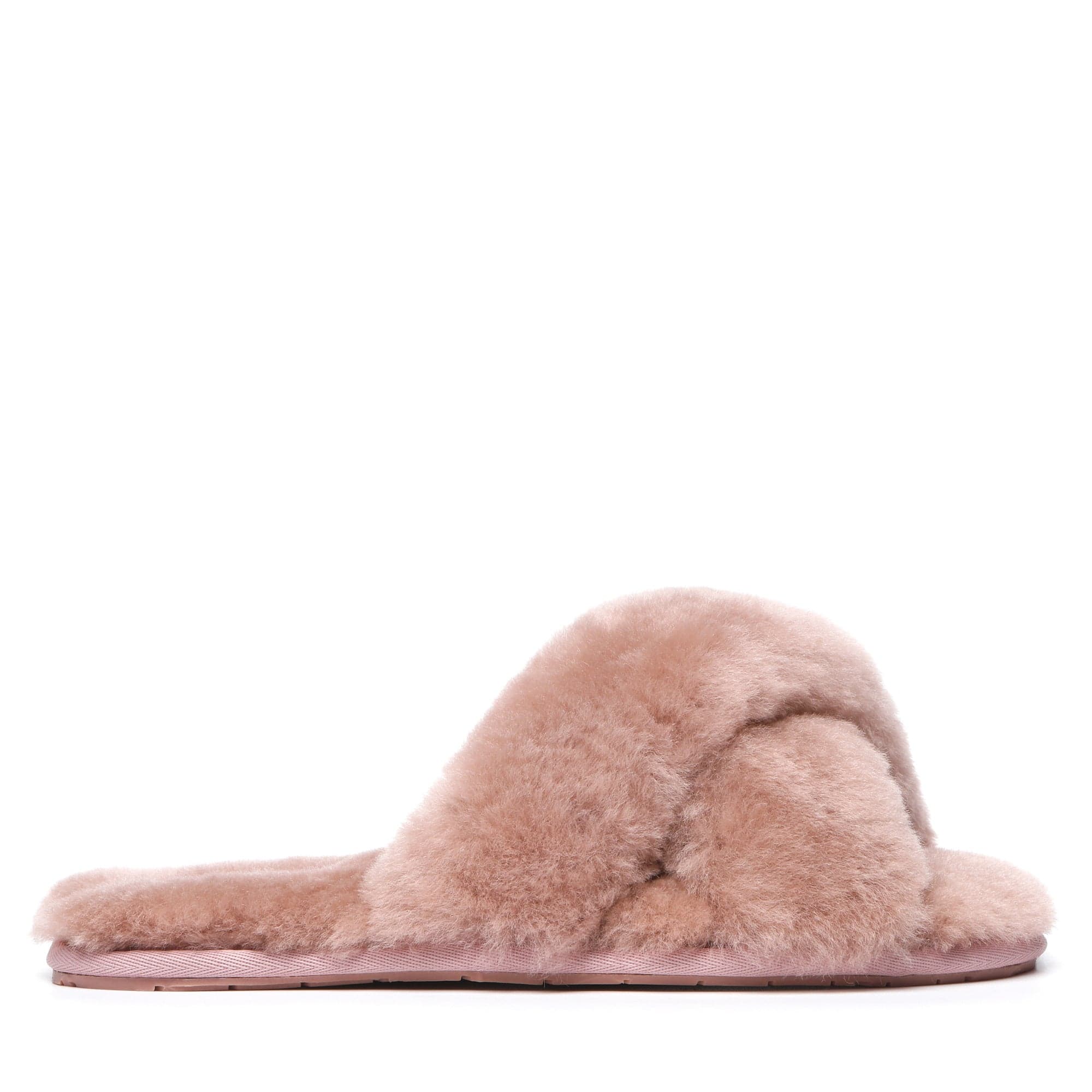 ugg fluff slippers pink