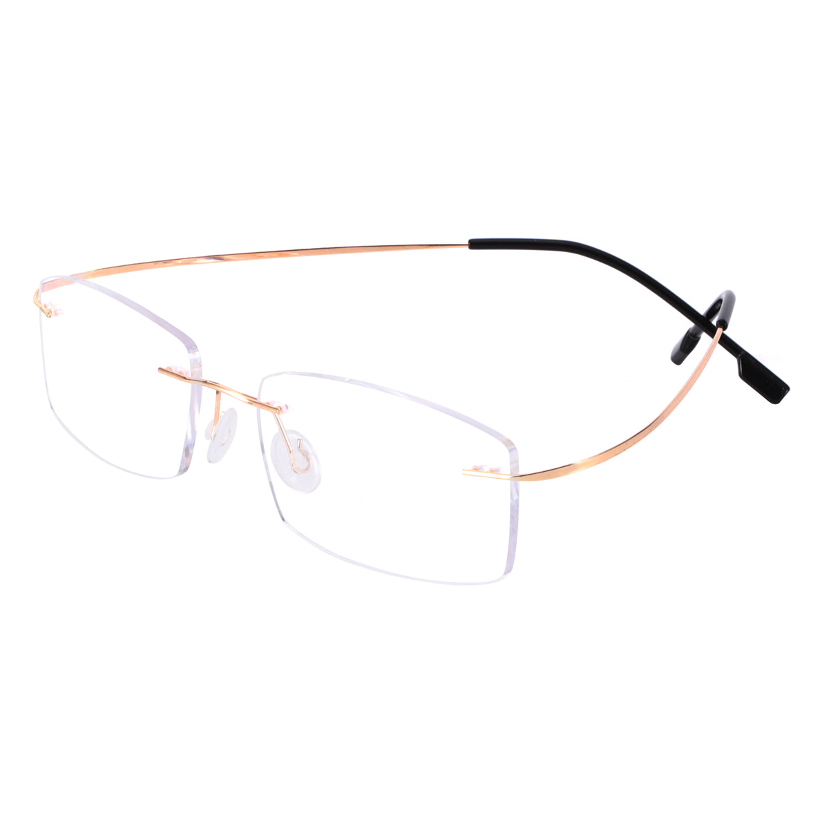 Super Flex And Light Memory Titanium Rimless Eyeglasses Frames For Myo Cinily
