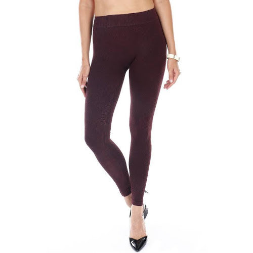 ladies burgundy leggings