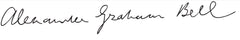 Alexander Graham Bell Signature-Star Statues