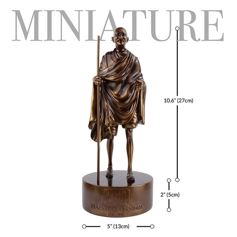 Mahatma Gandhi Miniature Bronze Statue
