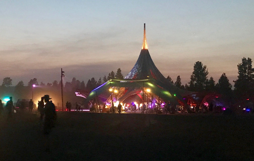 Earth Stage at night- Oregon Eclipse Festival