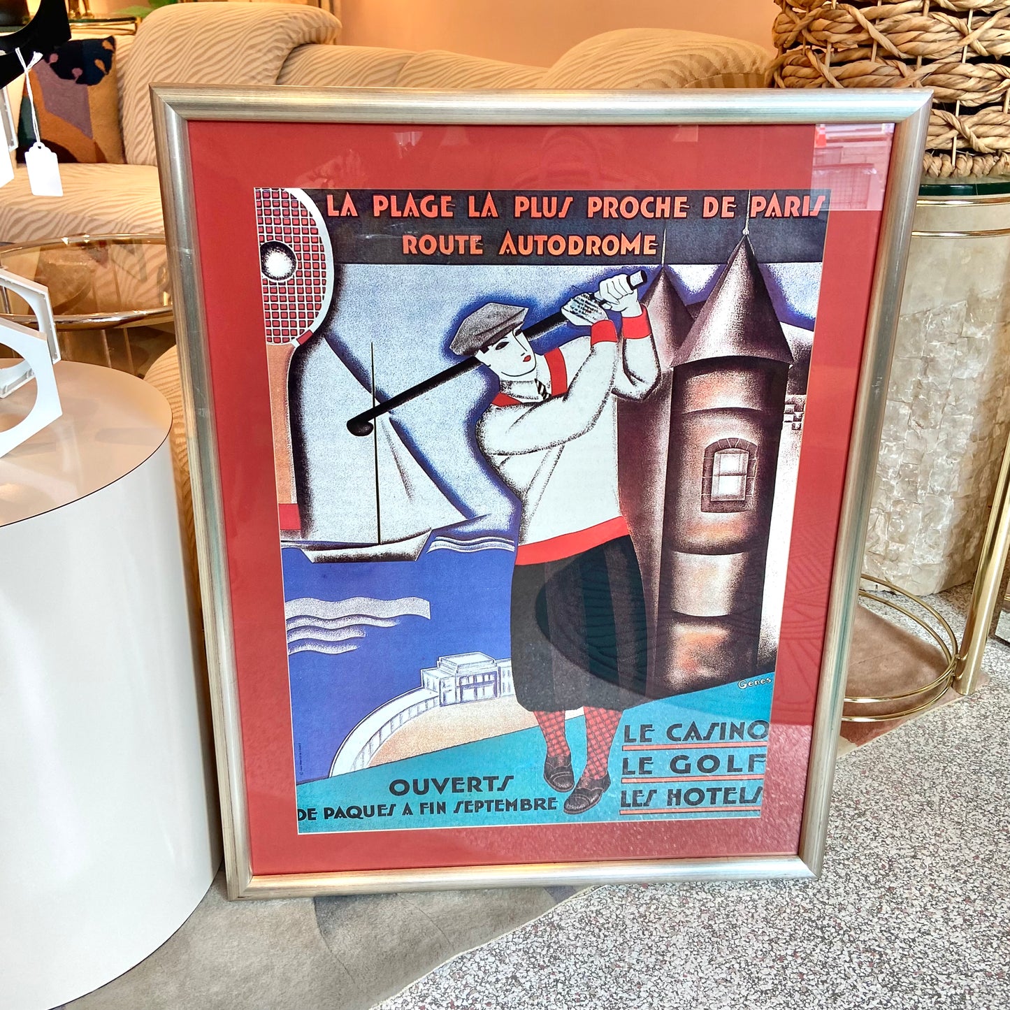 Vintage French Golf Print