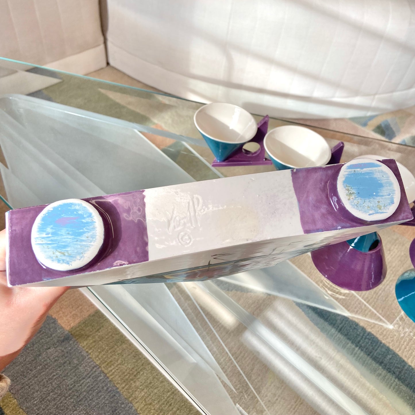 1980’s Signed Postmodern Tea Set