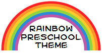 Preschool rainbow theme