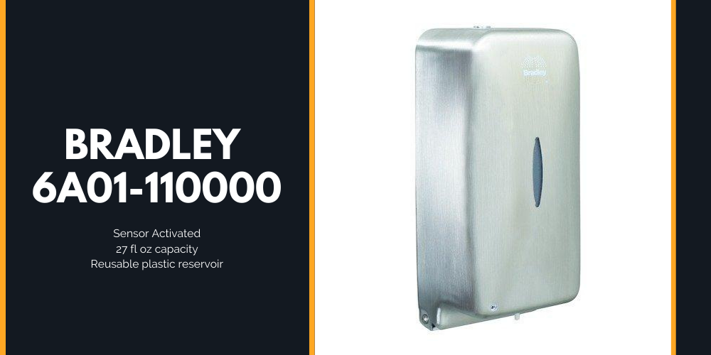 Bradley 6A01-110000 - Automatic Foam Soap Dispenser 27oz / Hand Sanitizer Dispenser