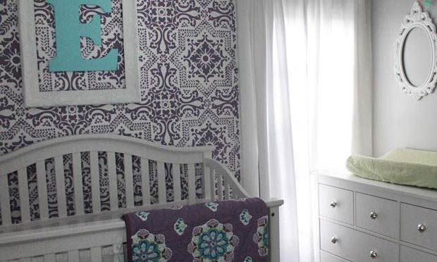 accent wall baby room