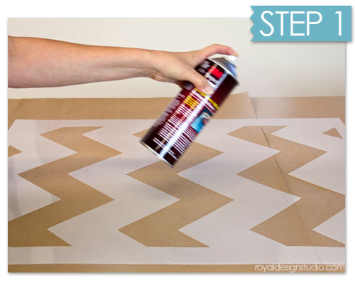 How to use stencil spray adhesive