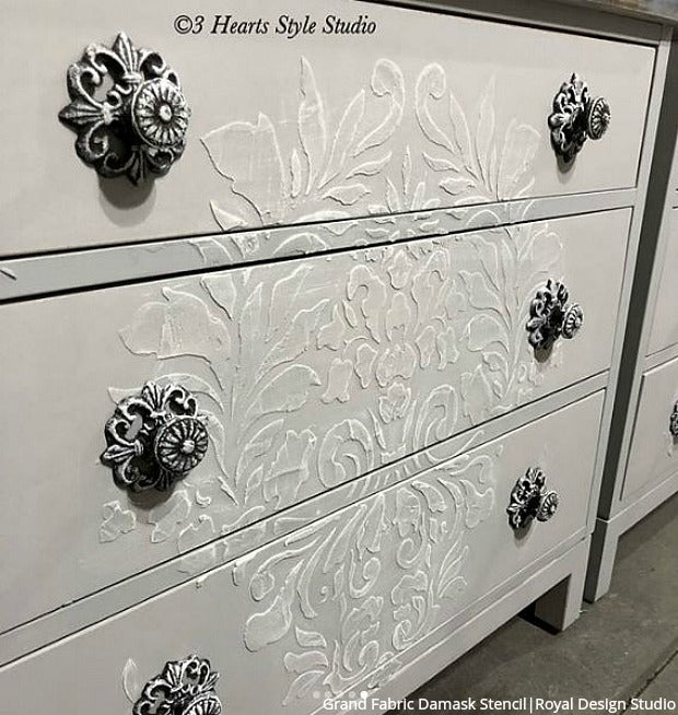 Find Insta-Inspiration Everywhere: Wall to Floor Stencil Projects using Royal Design Studio DIY Designer Stencil Patterns for Painting Home Decor