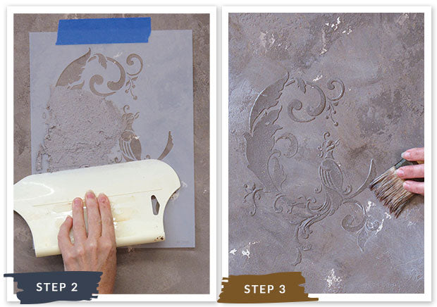 Royal Recipe from Royal Design Studio: How to Stencil Tutorial Crackled Chinois Birds Painted with Oriental Wall Art Stencils