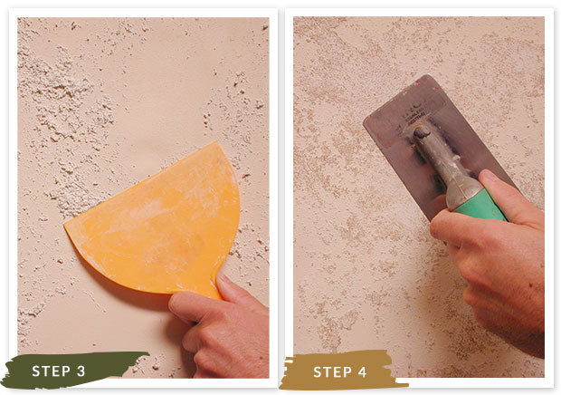 Royal Recipe: How to Stencil Tutorial Old World Italian Faux Fresco Mural with Wall Stencils and Sandstone Plaster