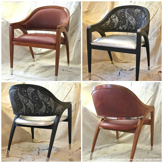 8 Jaw Dropping Painted Upholstery Makeovers with Furniture Stencils and Chalk Paint by Annie Sloan