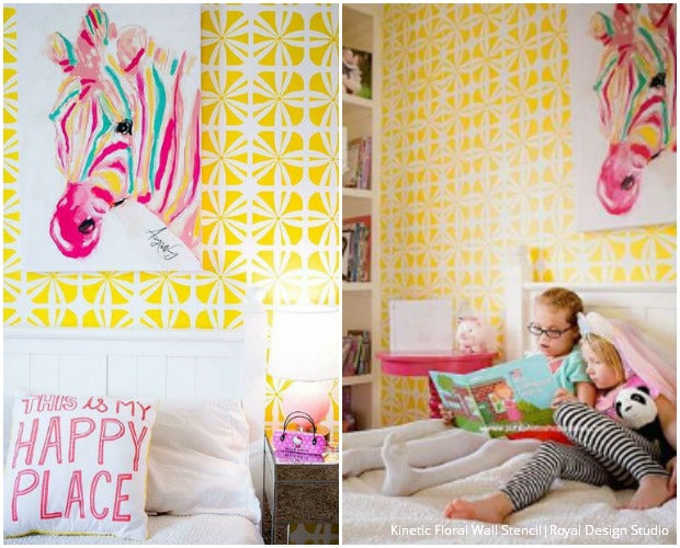 Fresh Start with DIY Decor Projects: 22 Nursery Makeovers with Wall Stencils - Royal Design Studio