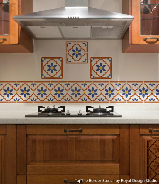Kitchen Confidential! 14 Ideas for Decorating with Kitchen Stencils from Royal Design Studio