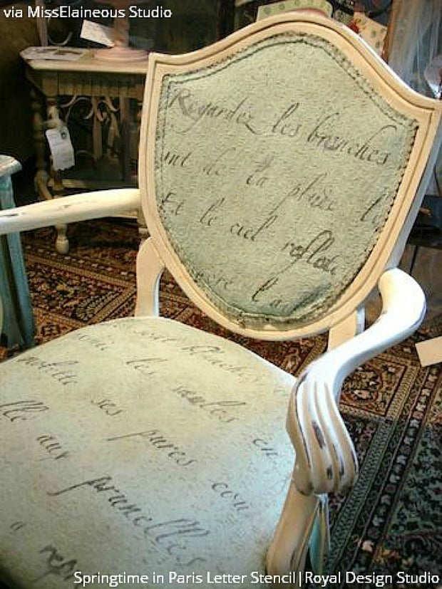 8 Jaw Dropping Painted Upholstery Makeovers with Furniture Stencils and Chalk Paint by Annie Sloan