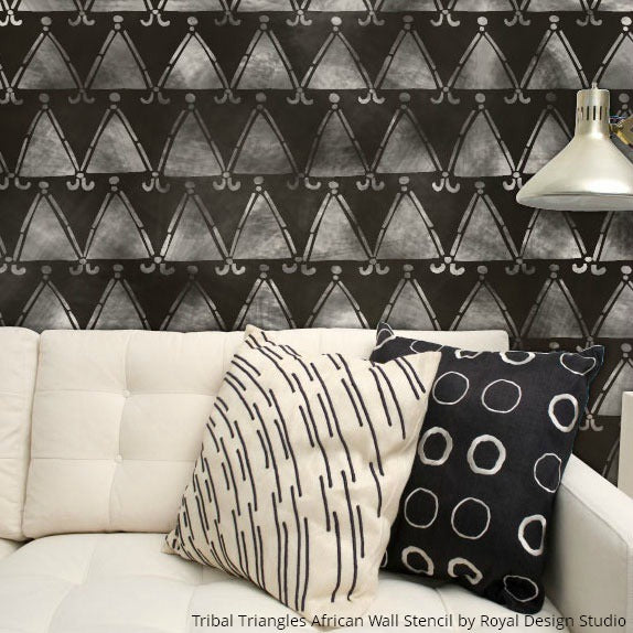 Tribal Trend Alert! 11 African Décor Ideas using Tribal Stencils from Royal Design Studio