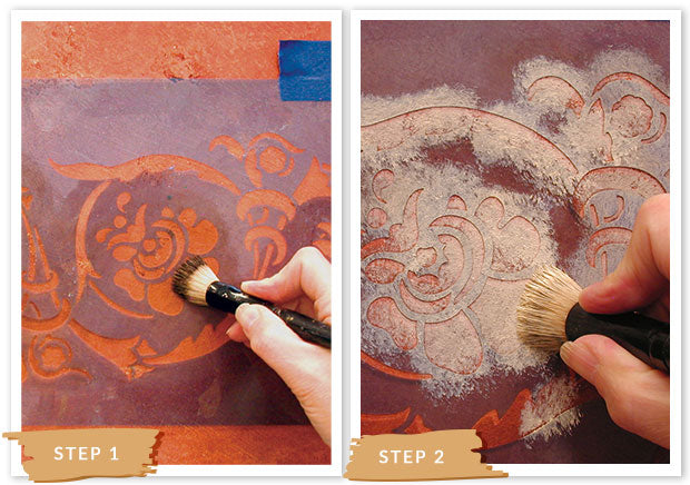 Royal Recipe from Royal Design Studio: How to Stencil Tutorial - Old World Italian and Pompeii Plaster Wall Finish with Wall Stencils