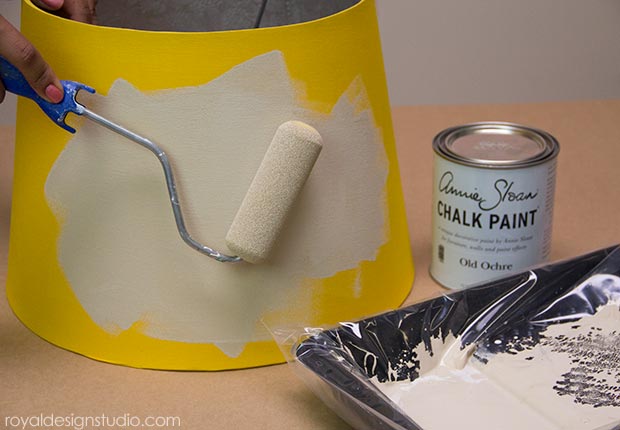 DIY Decor Tutorial: Stenciled Starfish Lampshade