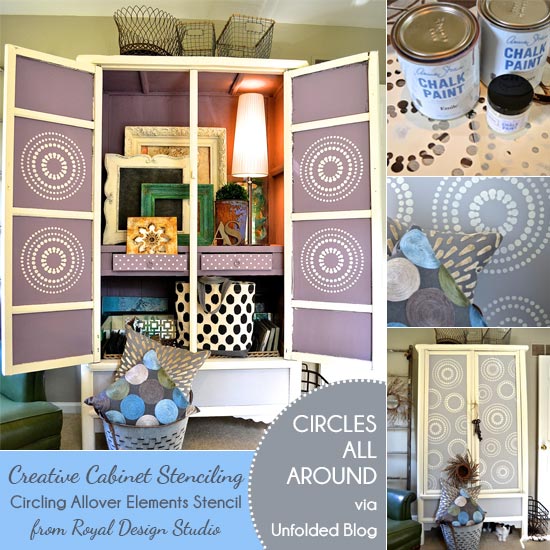 Creative Cabinet Stenciling