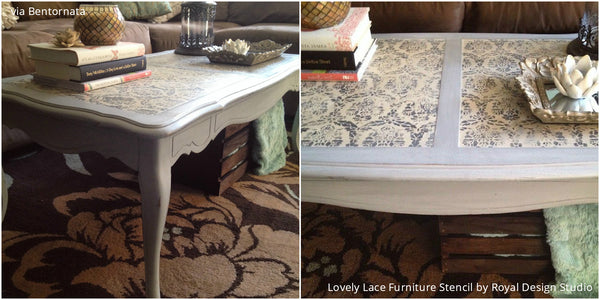 Lovely Lace Stencils for Sweet Stenciled Spaces - 11 DIY Room Makeovers using Lace Designs that You Have to See to Believe! - Royal Design Studio