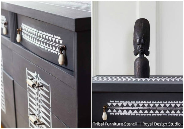 Tribal Trend Alert! 11 African Décor Ideas using Tribal Stencils from Royal Design Studio