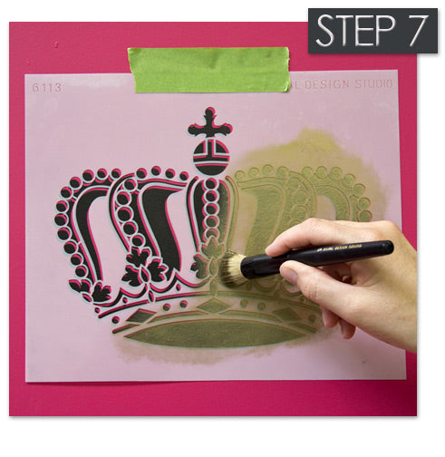 How to stencil with Royal Stencil Cremes