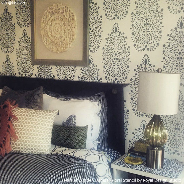 Insta-Inspiration! Amazing Instagram pics by creative customers of stencil projects using wall stencils and furniture stencils by Royal Design Studio