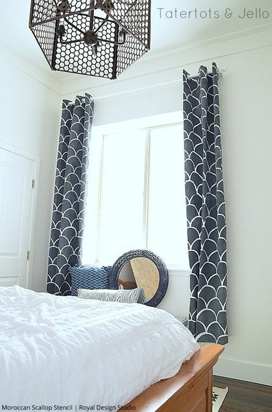 Pull It Together with these 12 Stenciled DIY Curtains from Royal Design Studio