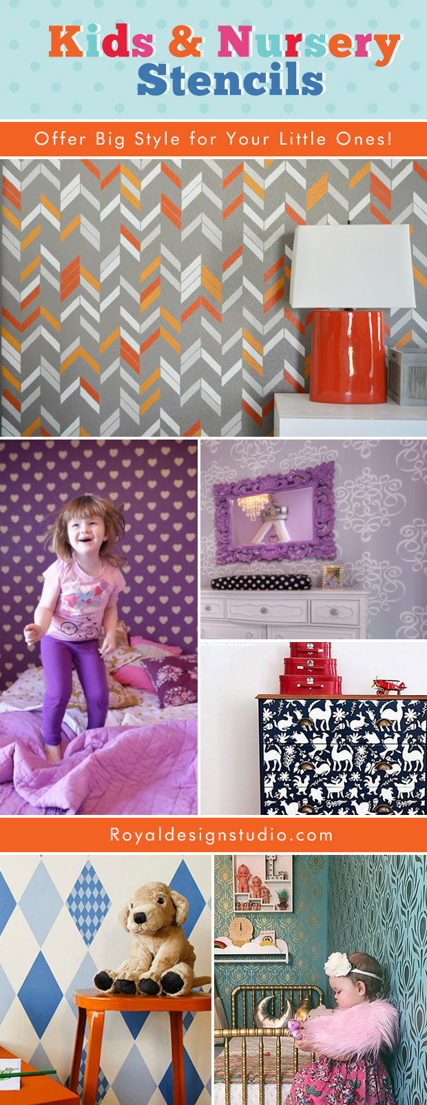 Kids & Nursery Stencils Offer Big Style for Your Little Ones