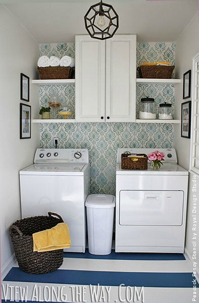 Great Stencil Ideas for Laundry Rooms | Royal Design Studio