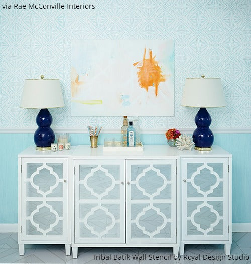 Tribal Trend Alert! 11 African Décor Ideas using Tribal Stencils from Royal Design Studio