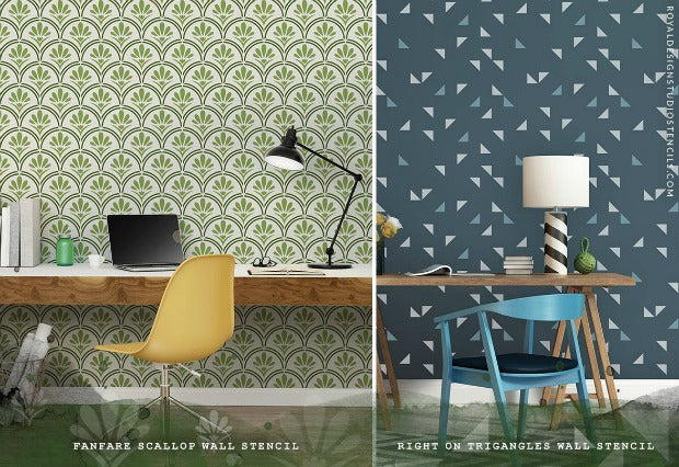 New Globally Inspired Wall Stencils for Exotic and Chic Interior Design