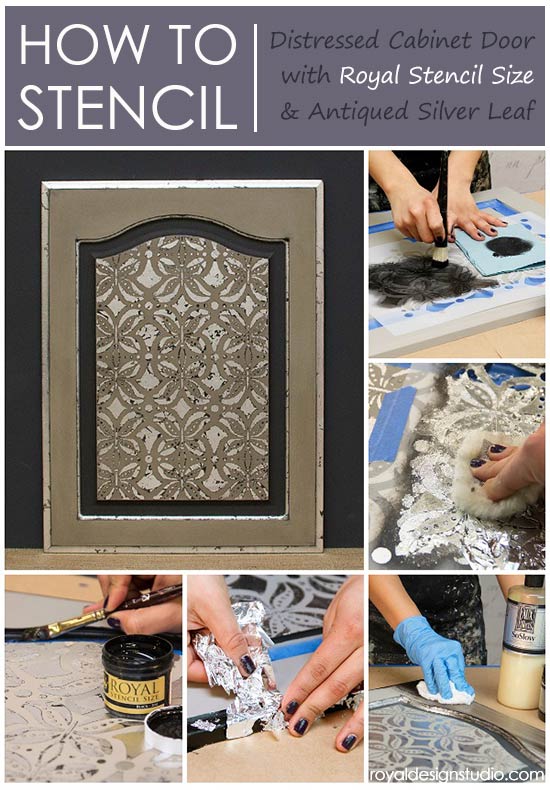 How to stencil and gild with Royal Stencil Size over Chalk Paint® decorative paint