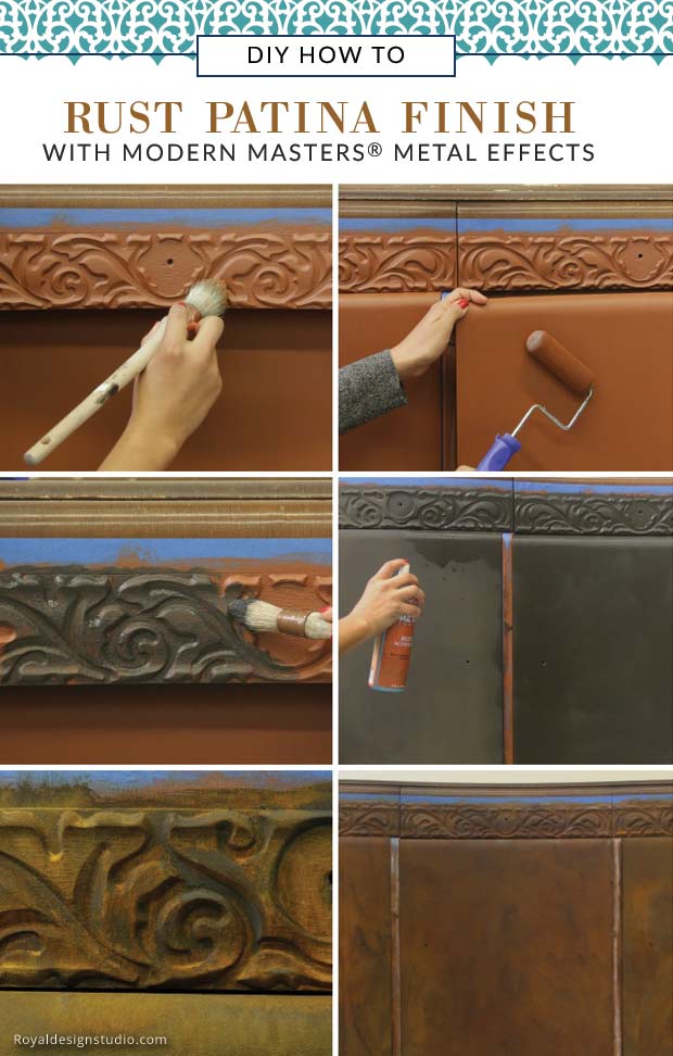 How to create a rust patina finish on furniture with Modern Masters Metal Effect Rust Finish