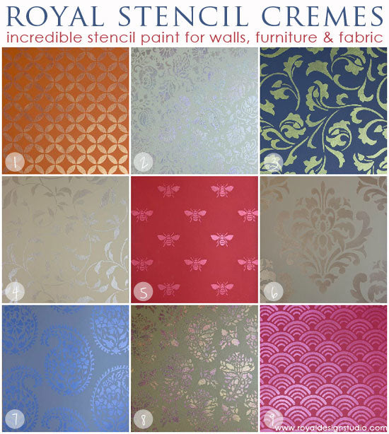 Royal Stencil Cremes for stenciling