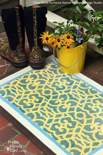 11 DIY Outdoor Stencil Projects for Summertime Fun using Royal Design Studio Stencils