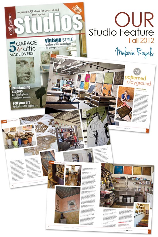 Royal Design Stencils feature in Studios Magazine